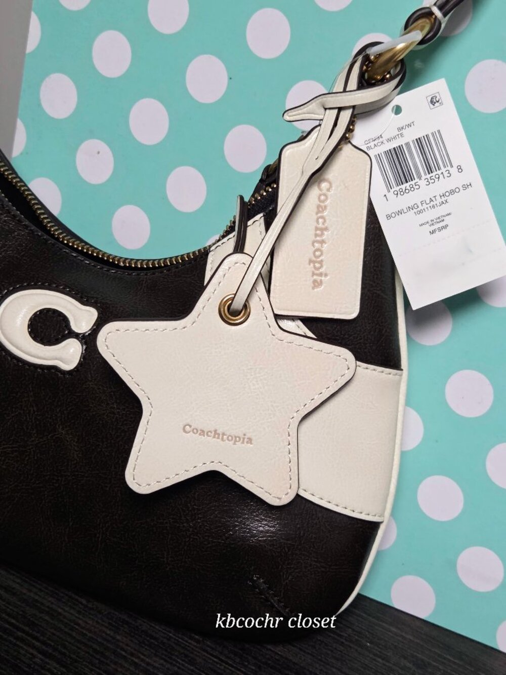 Coach Coachtopia Bowling Flat Hobo Shoulder Bag CFM94 - Picture 8 of 9